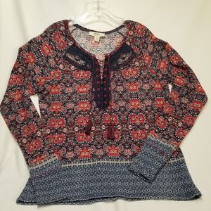 Women's Multicolor Bohemian Top